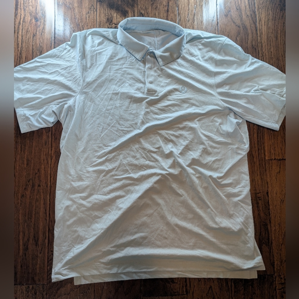 Lululemon Mens Logo Sport Polo Short Sleeve Golf Shirt